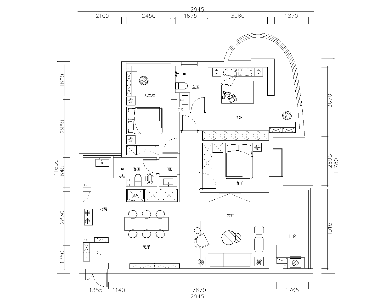 三葉石新作 | 華泰壹品125㎡，簡約純粹的美